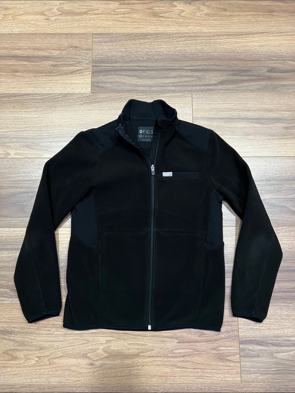 FIGS On-Shift Fleece Jacket in Black Size XS
